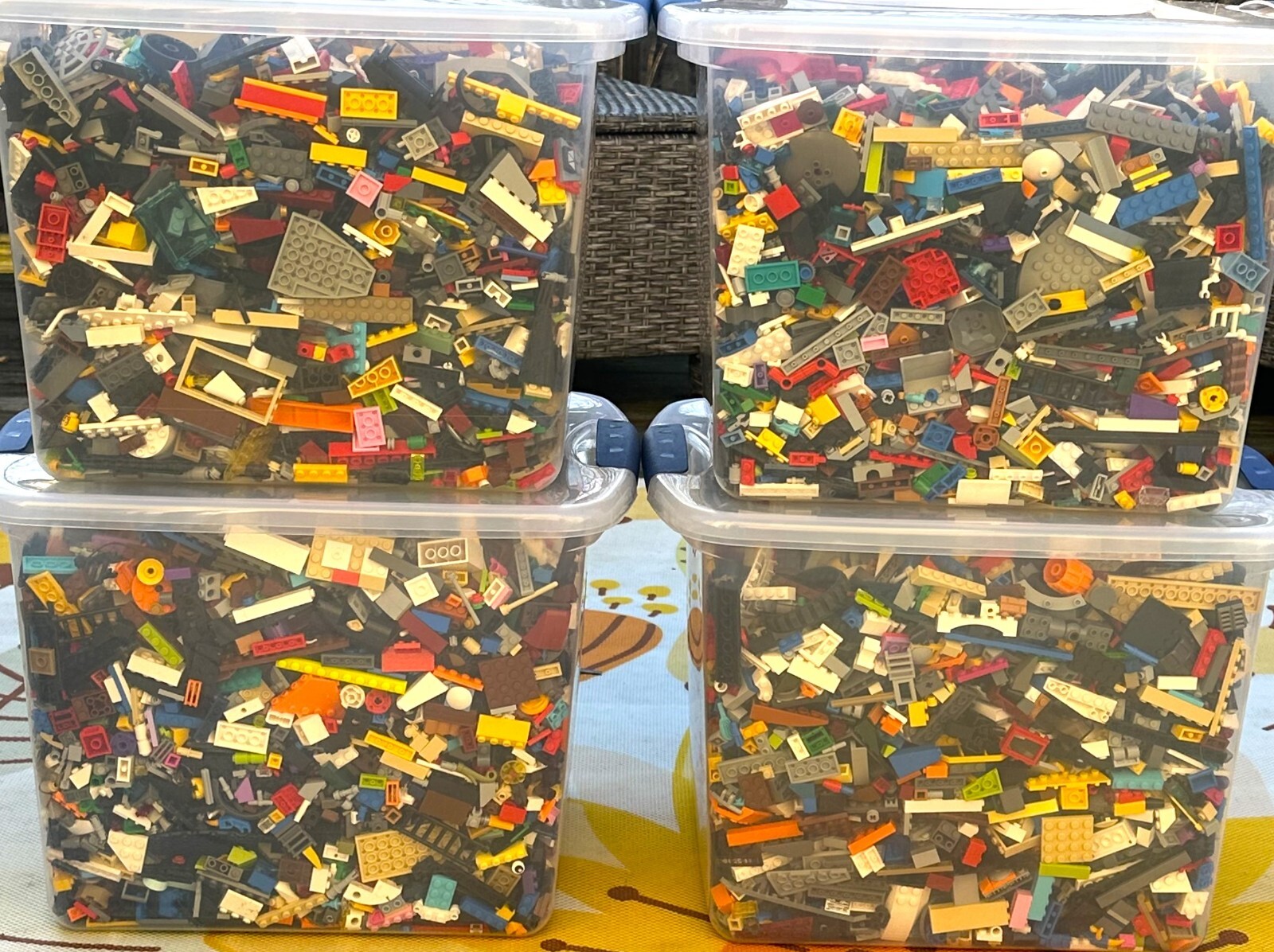 LEGO 4 lbs Pounds Random Building Parts Pieces Plates Bricks Washed Bulk Lot
