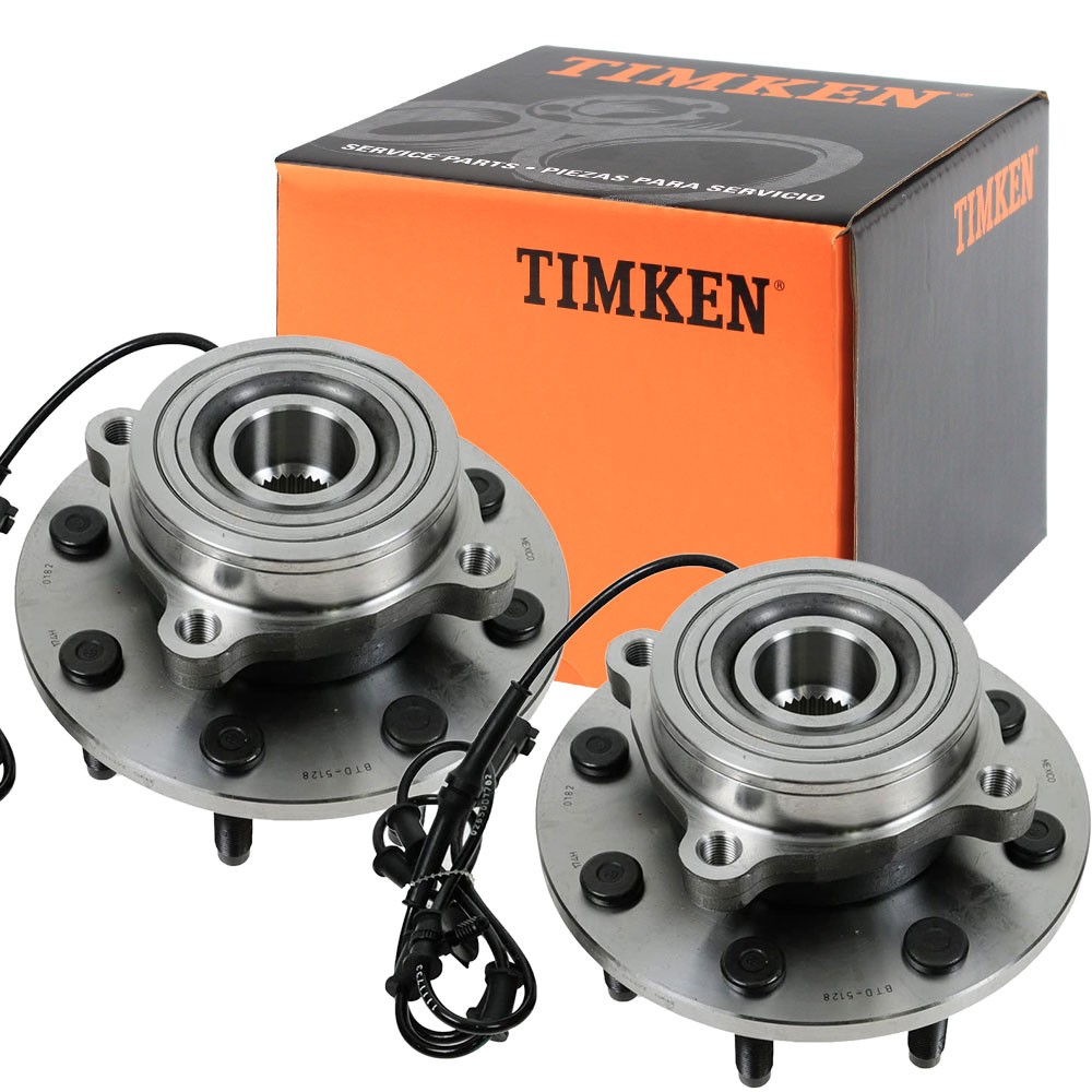 Pair Timken Front Wheel Bearing & Hub For Ram 2500 Pickup 2006-2008 Dodge 4X4