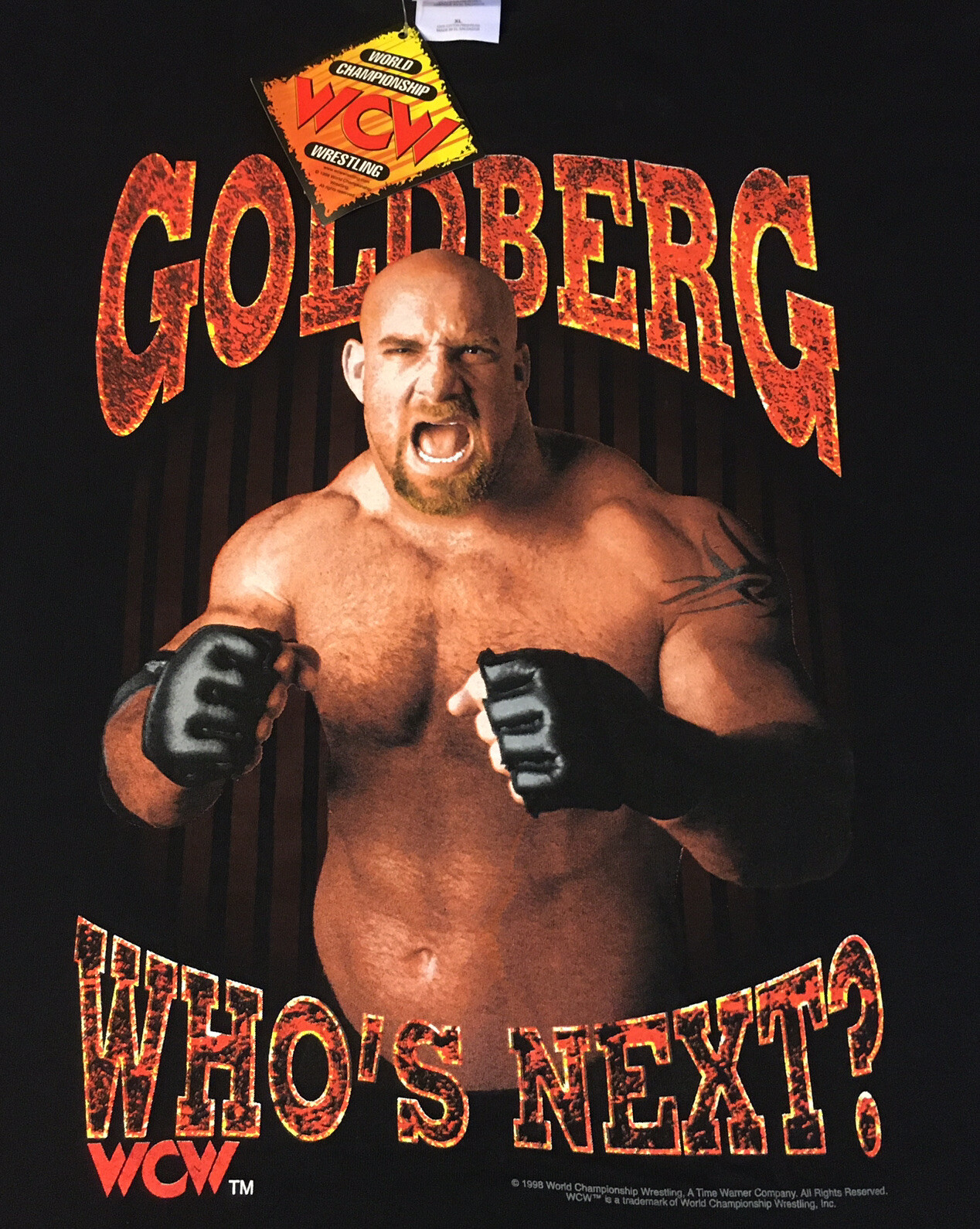 Vintage WCW Goldberg 1998 90s T Shirt WWF WCW Wrestling Size XL New NWT Vintage WCW Goldberg 1998 90s T Shirt WWF WCW Wrestling Size XL New NWT