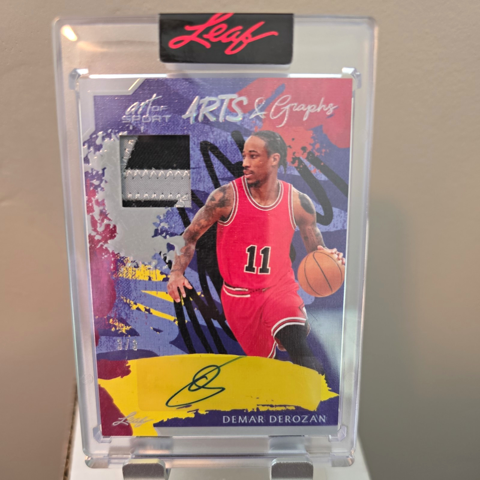 2023 Leaf Art of Sport - Arts and Graphs DeMar DeRozan #AG-DDR /3 (AU, MEM) 2023 Leaf Art of Sport - Arts and Graphs DeMar DeRozan #AG-DDR /3 (AU, MEM)