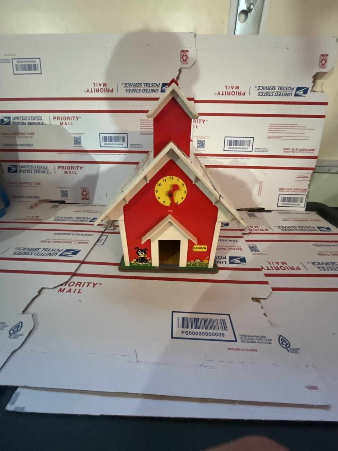 HUGE LOT Fisher Price Play Family School House #923 Playset Vintage HUGE LOT