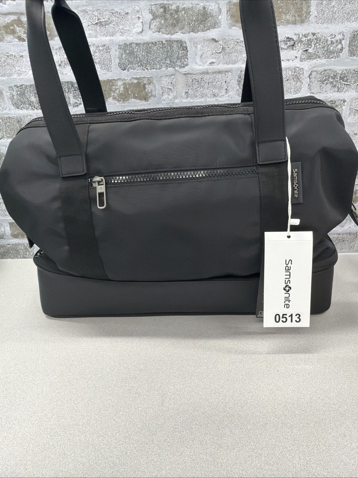 Samsonite Drop-Bottom Weekender Duffel, Black Samsonite Drop-Bottom Weekender Duffel, Black