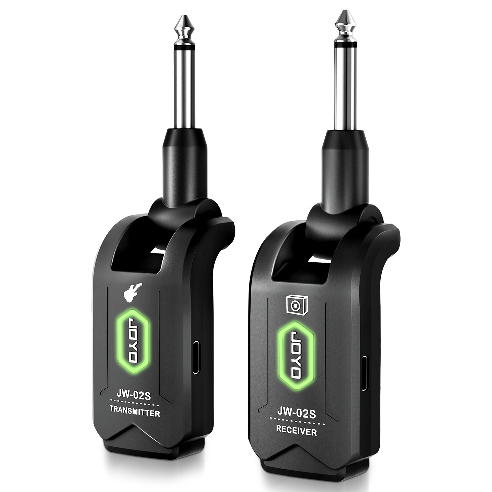 JOYO 5.8GHz Wireless Guitar System Transmitter Receiver 4 Channels Rechargeable