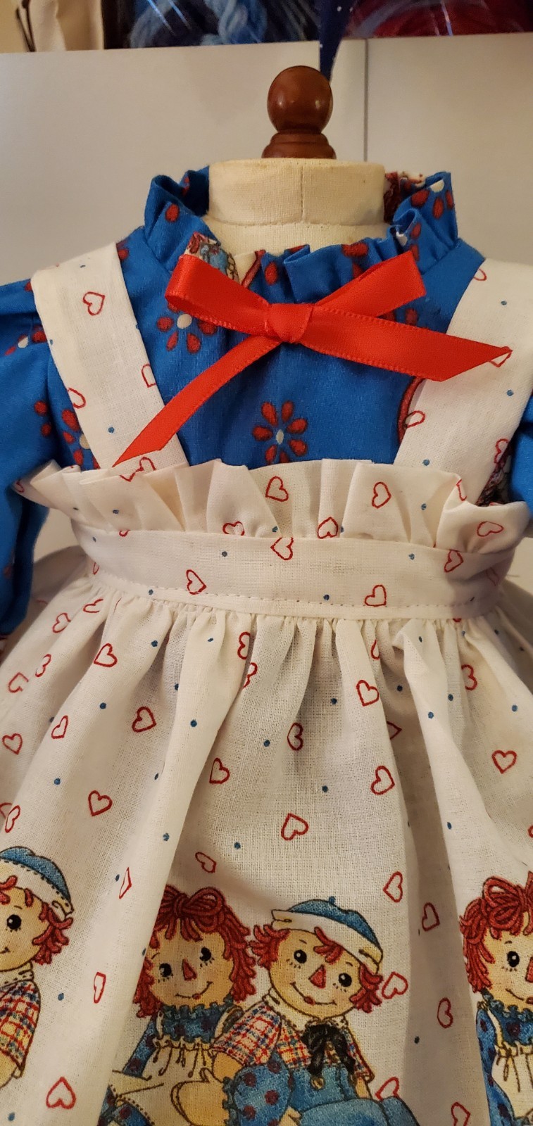 Raggedy Ann Doll Dress For A 18 Inch Doll Comes With Dress Apron And Bloomers