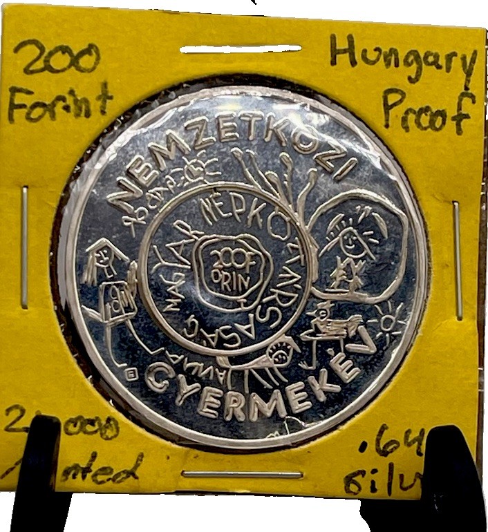 1979 HUNGARY PROOF 200 FORINT SILVER INTERNATIONAL YEAR OF THE CHILD ~ UNICEF 1979 HUNGARY PROOF 200 FORINT SILVER INTERNATIONAL YEAR OF THE CHILD ~ UNICEF