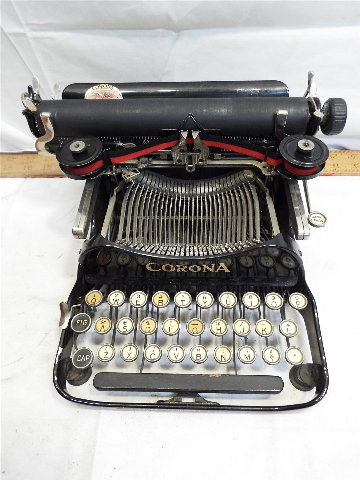 Clean Antique 1921 Corona 3 Three (Pre-Smith) Portable Folding Typewriter Fold