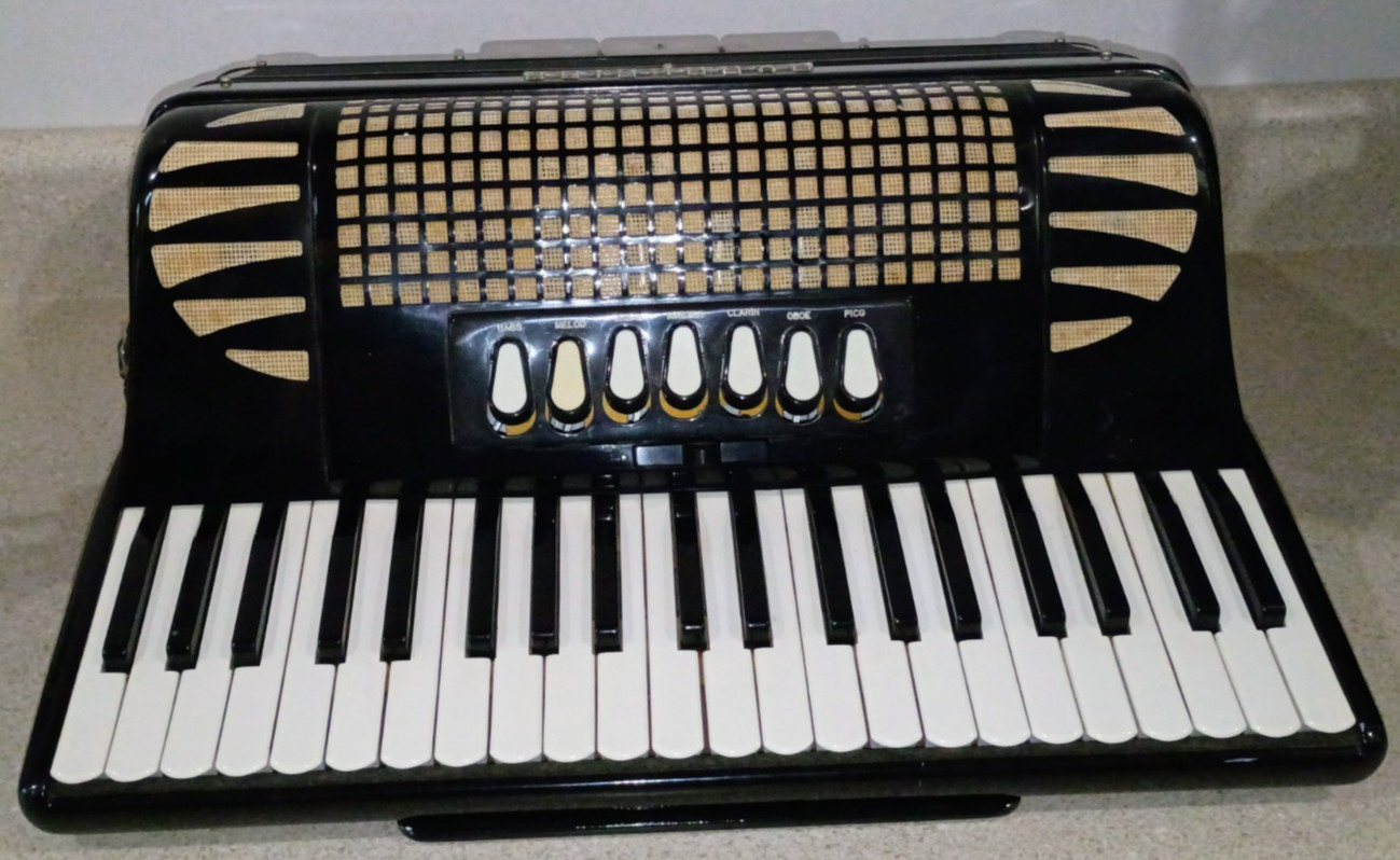 Vintage Excelsior Piano Accordion Model 612M W/ Hard Case Made In Italy Vintage Excelsior Piano Accordion Model 612M W/ Hard Case Made In Italy