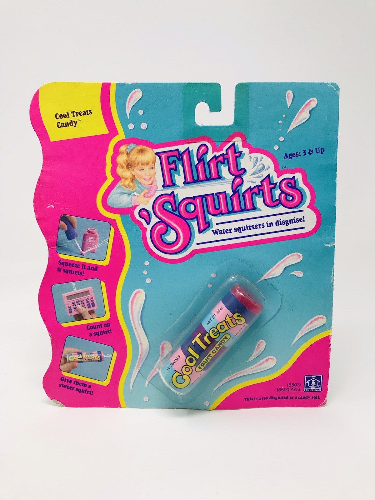 Hasbro Flirt Squirts Cool Treats Candy 1991 Sealed