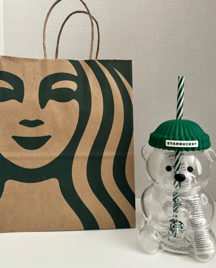 Authentic Starbucks Bearista Bear glass cup 2026 Collectible Limited Edition Authentic Starbucks Bearista Bear glass cup 2026 Collectible Limited Edition