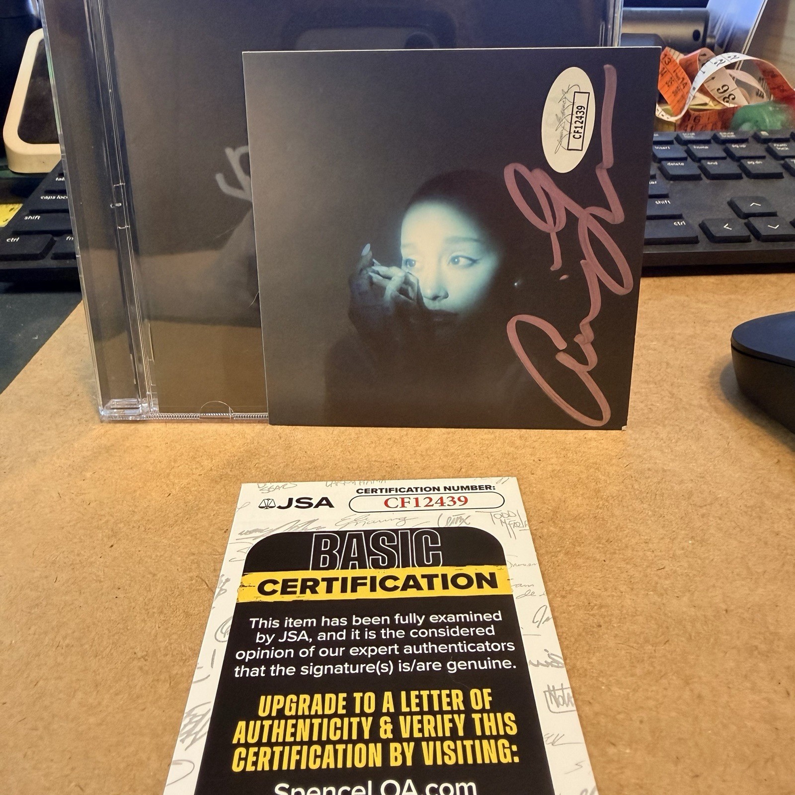 Ariana Grande SIGNED Eternal Sunshine Deluxe PINK Full Signature RARE - JSA Cert Ariana Grande SIGNED Eternal Sunshine Deluxe PINK Full Signature RARE - JSA Cert