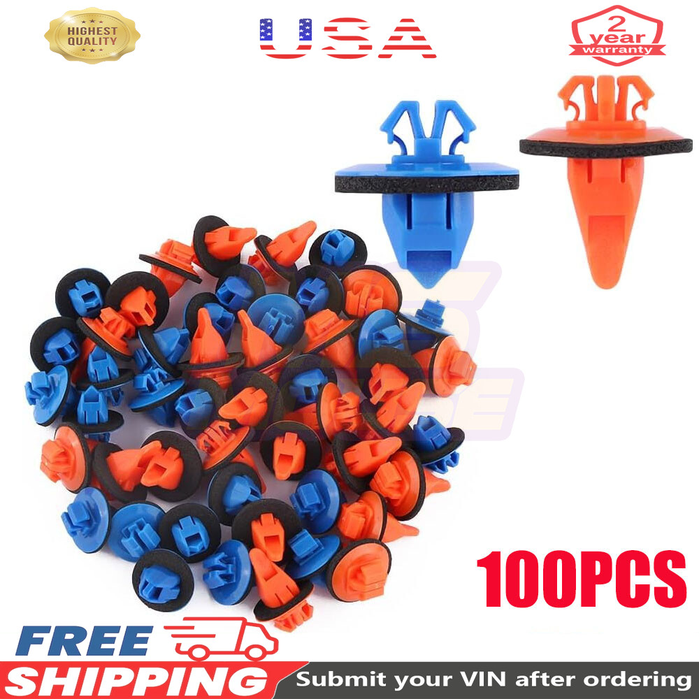 100x 75495-35010 Fender Flare Retainer Clips for 05-16 Toyota Tacoma 75397-35010