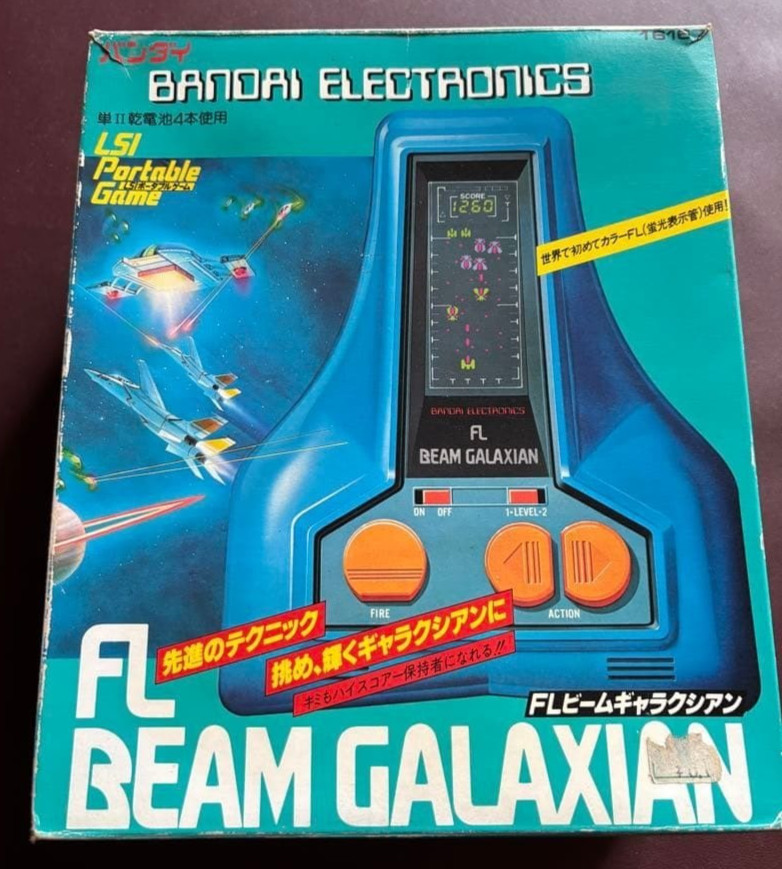 BANDAI FL BEAM GALAXIAN 16167 LSI Electronic Portable Game with Box Working JP