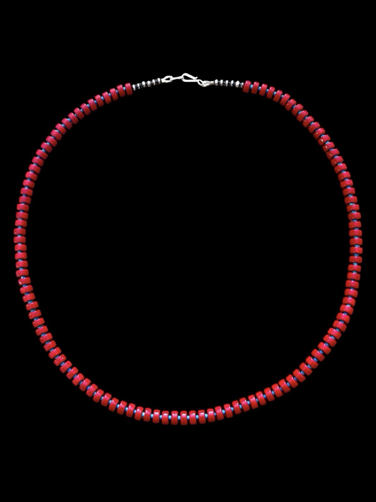 Native American Jade & Turquoise Heishi Necklace Native American Jade & Turquoise Heishi Necklace