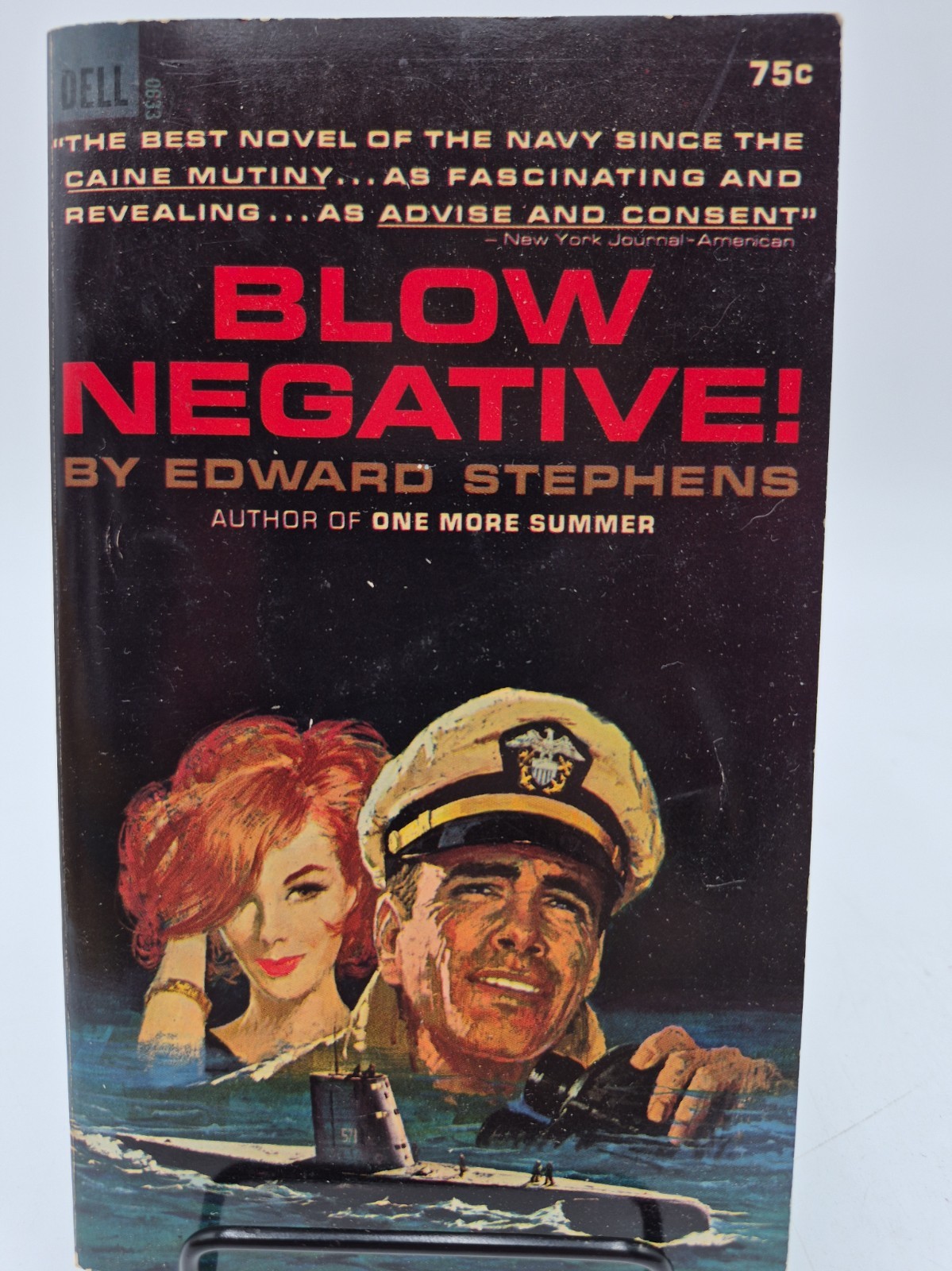 Vtg 1963 Blow Negative Edward Stephens Dell Paperback Military Naval  1. Edition