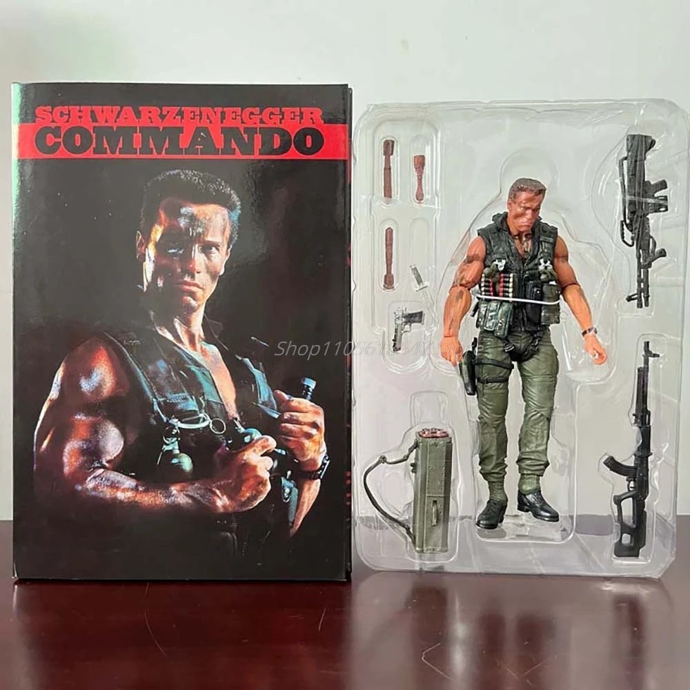 NECA Commando 30th Anniversary John Matrix PVC Action Figure Collectible Model
