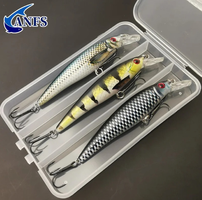 3pcs 13g Sinking Minnow Fishing Lures with box 11cm/4.3in Colorful Hard Baits 3pcs 13g Sinking Minnow Fishing Lures with box 11cm/4.3in Colorful Hard Baits