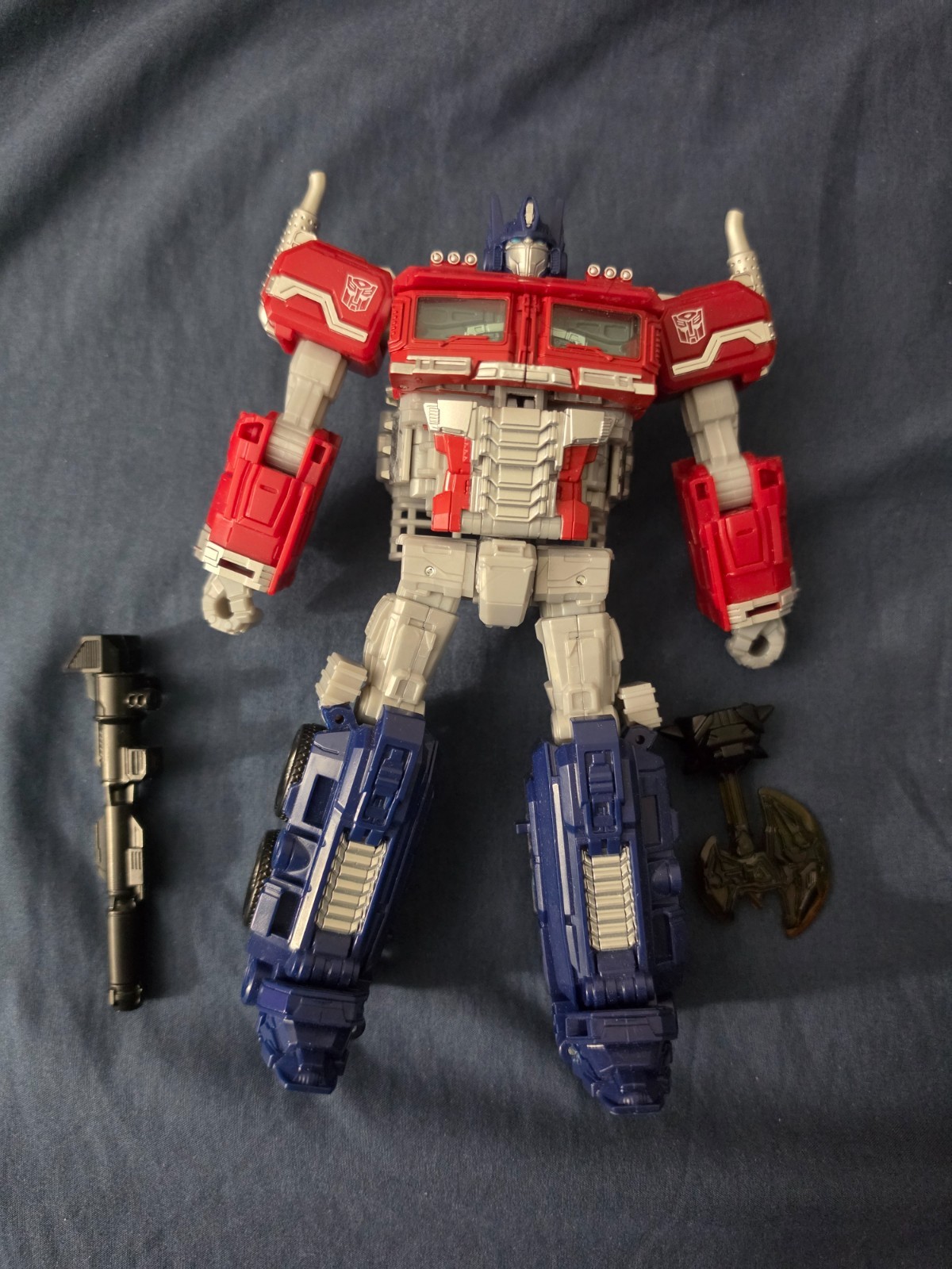 Transformers Reactivate Optimus Prime – Used – Axe Included – See Photos