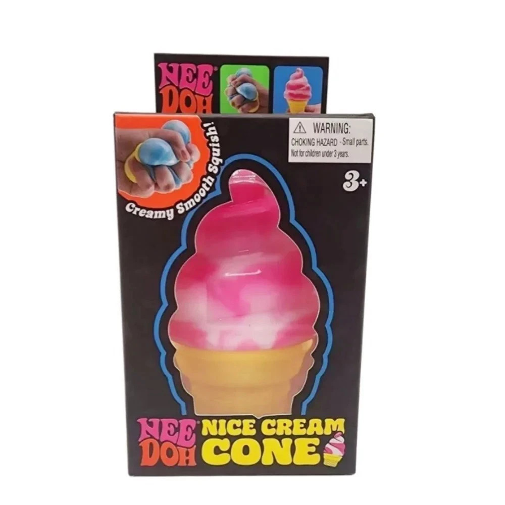 NeeDoh NICE CREAM CONE Ice Cream Squishy Toy 2026 NEE DOH Stress Ball