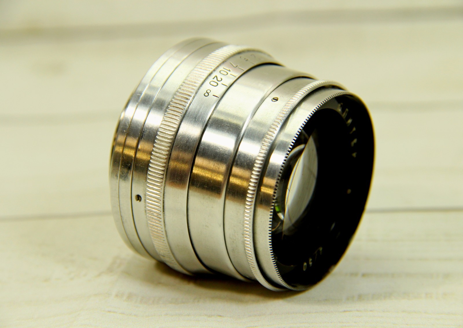 Vintage USSR Jupiter-8 50mm f/2 M39 Silver Lens Sonnar Style Manual Focus