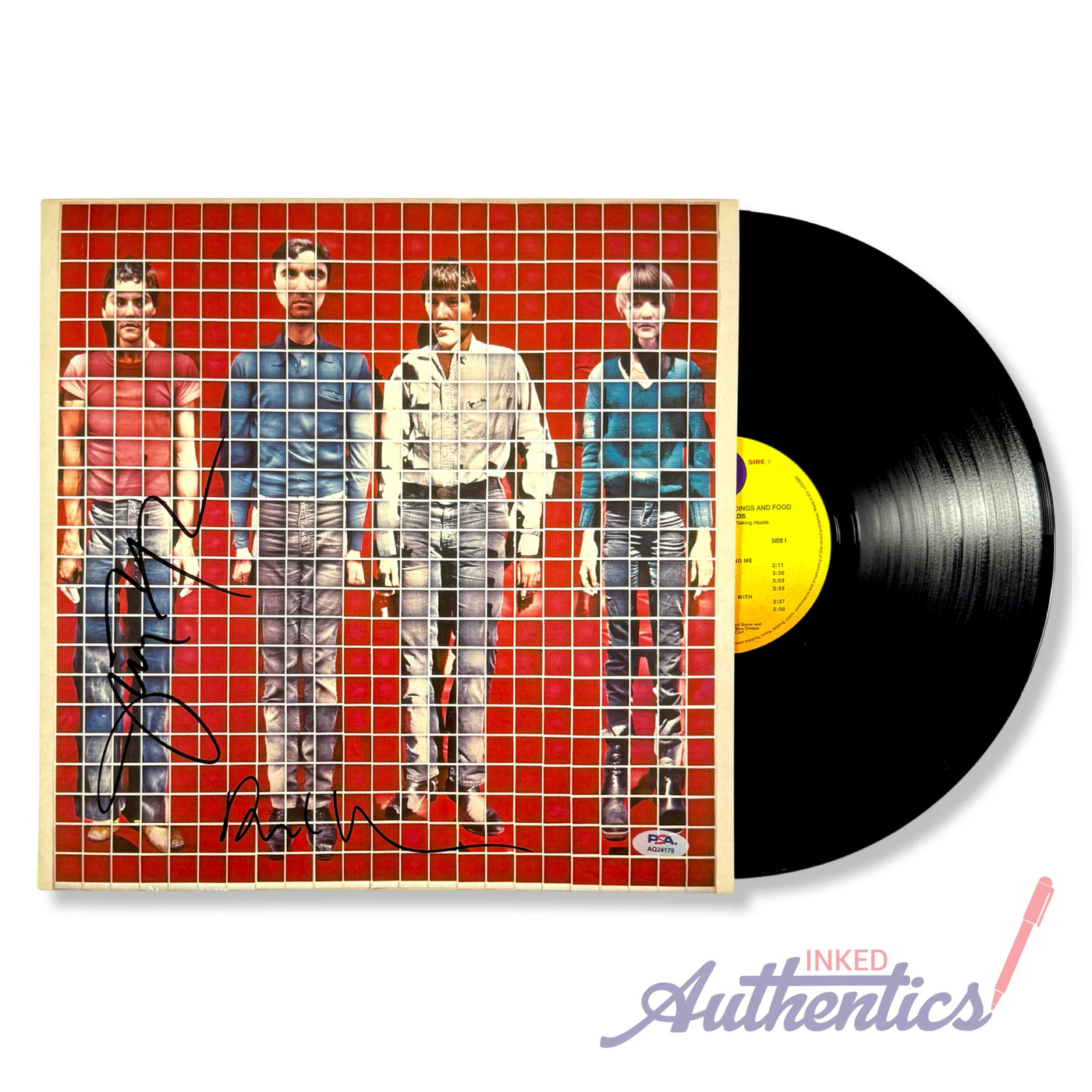 Talking Heads Signed Autographed Vinyl LP 