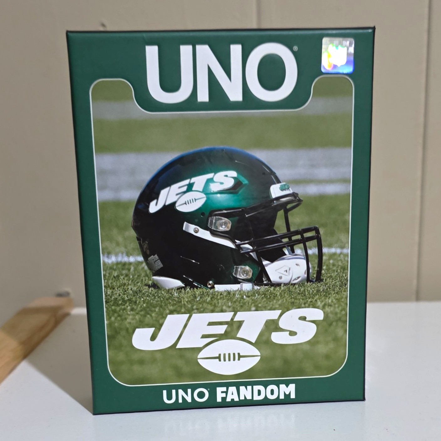 Mattel UNO Fandom New York Jets NFL Card Game Complete 2-10 Players 2024