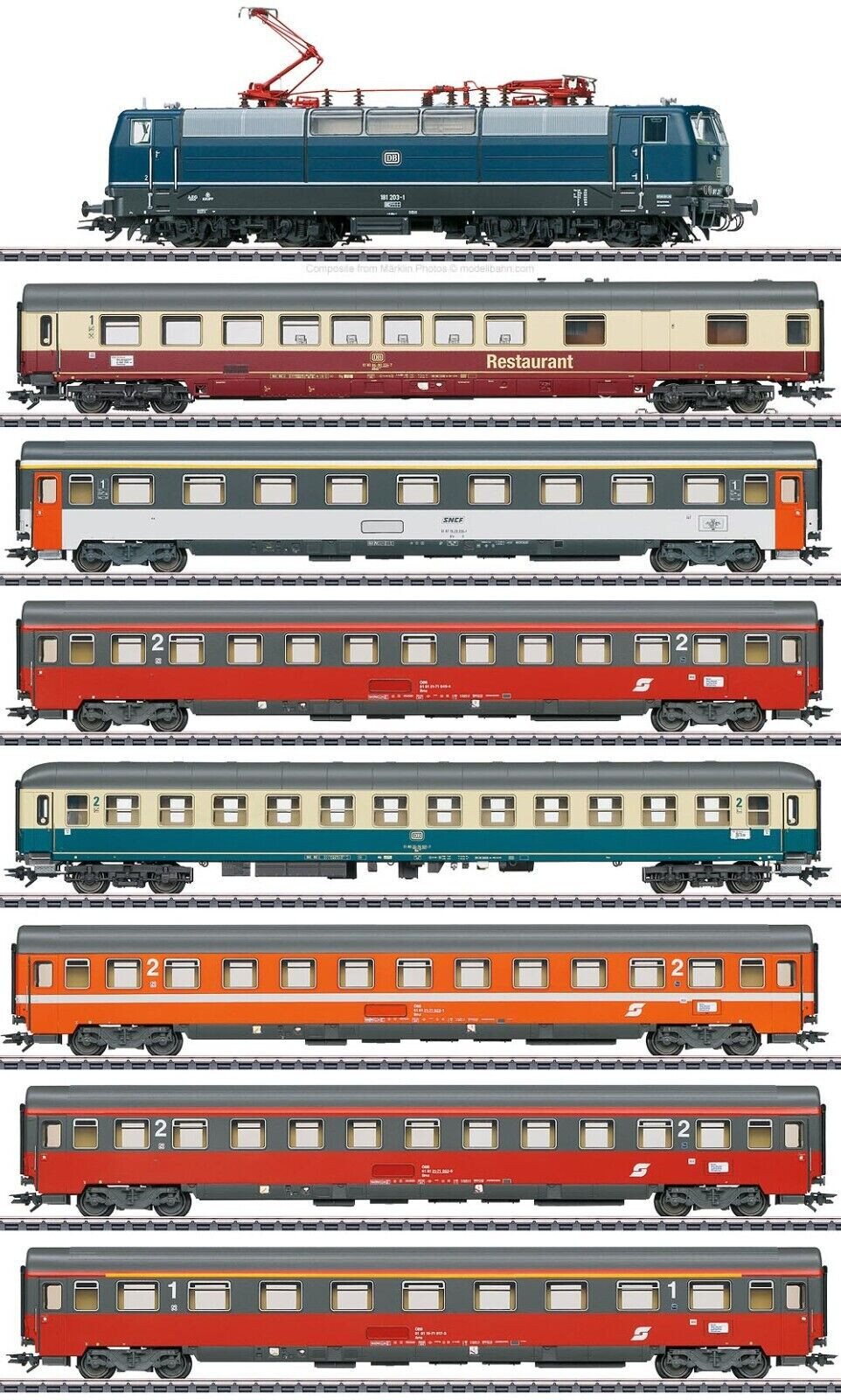 Marklin H0 39583 + Marklin 42893 + Marklin 42894 Mozart Insider Train Set NIB