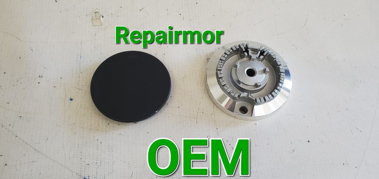 MBE62284202, MBE62423801 OEM LG Range Surface Burner Head Cap 2pcs Set