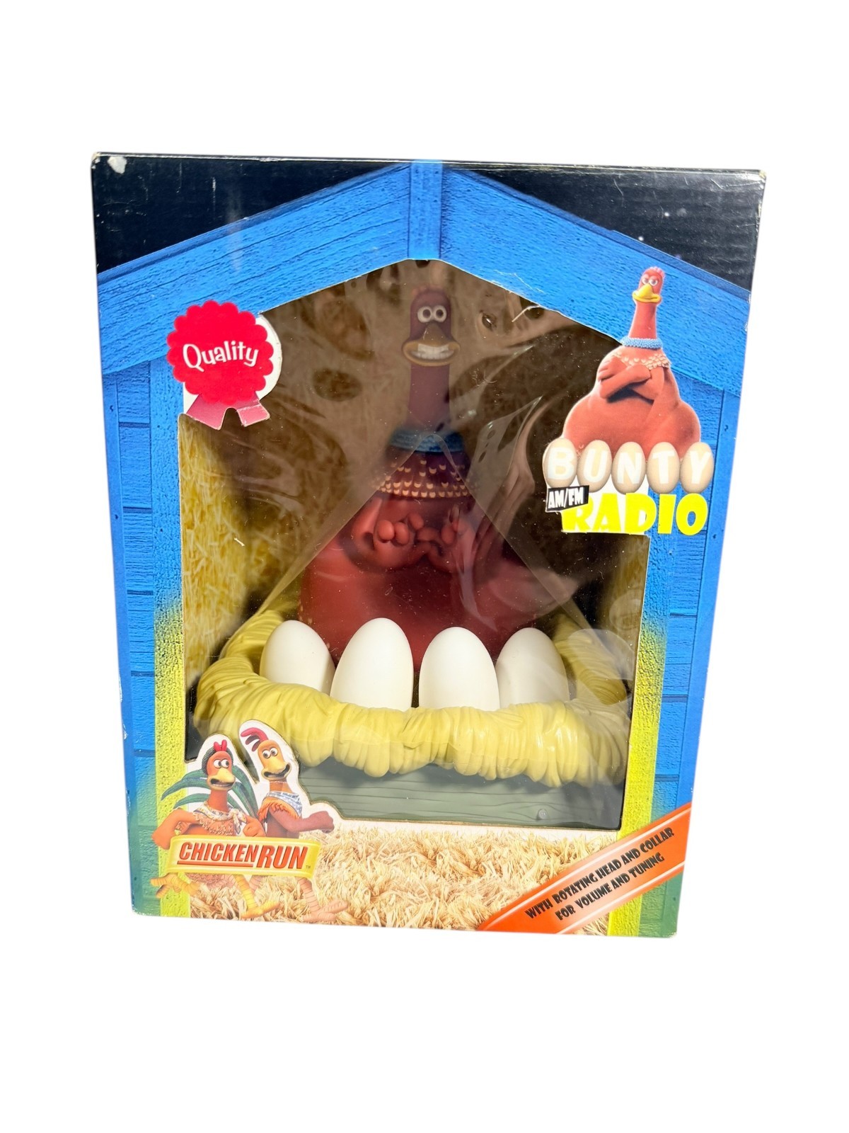 1999 Chicken Run Bunty AM FM Radio DreamWorks Aardman Collectible NEW in Box