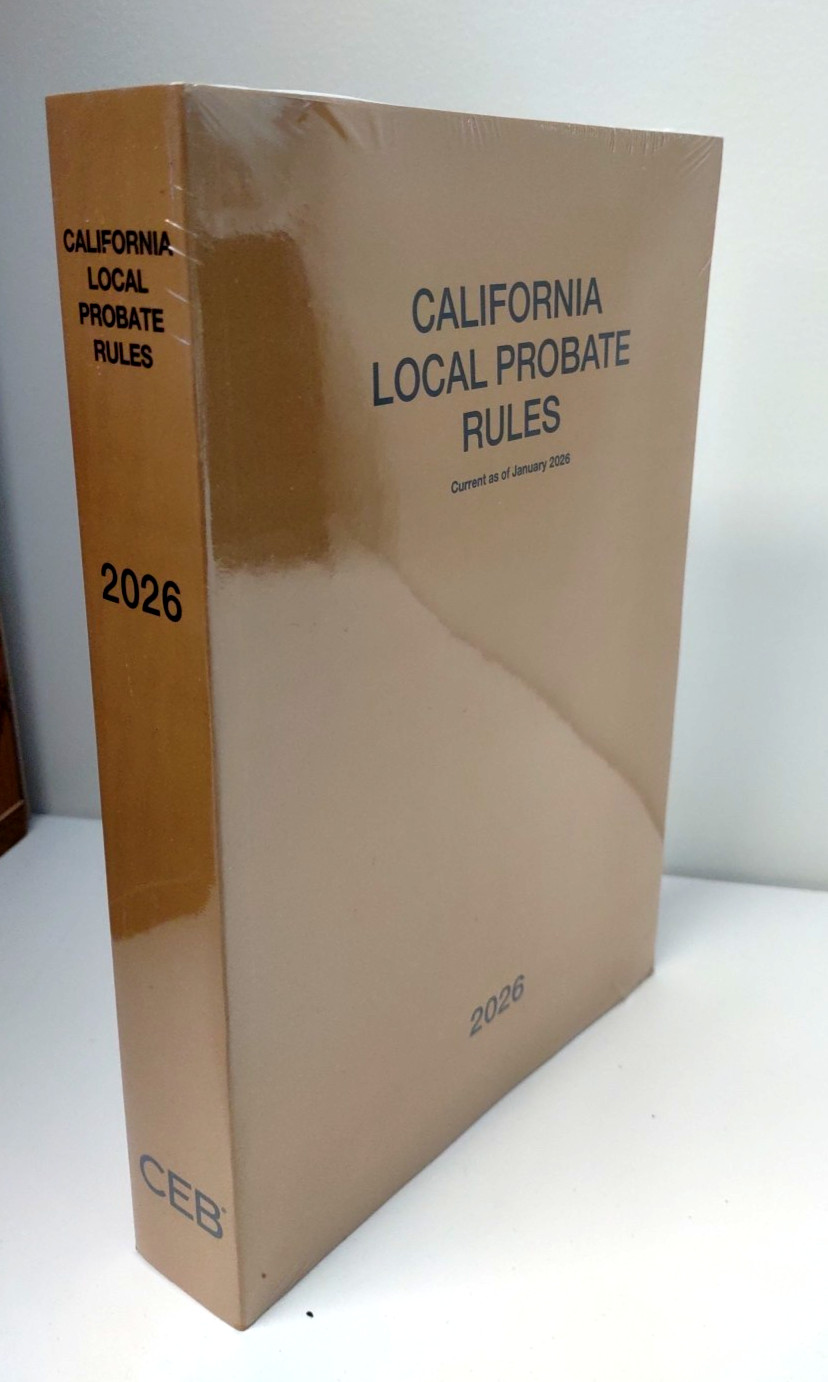 2026 California Local Probate Rules CEB NEW