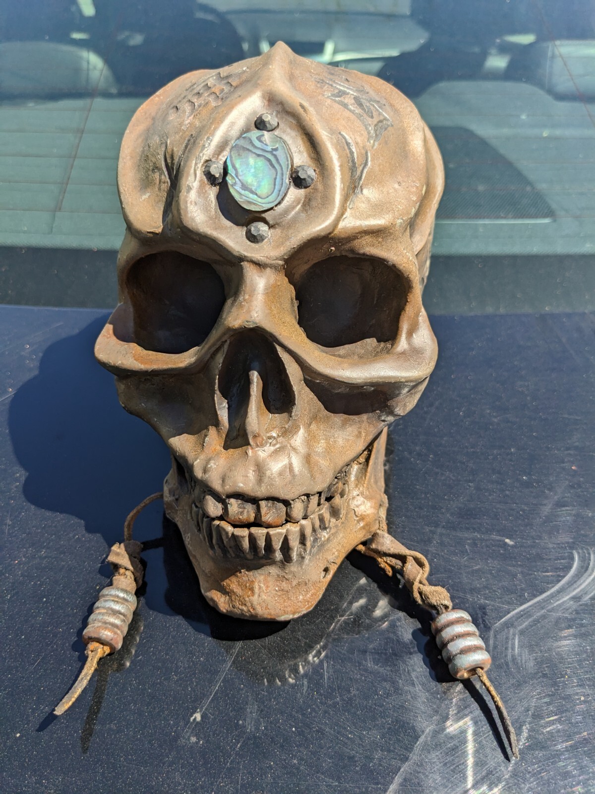  WARCRAFT MOVIE PROP Orc Skull  WOW Horde statue sculpture ORIGINAL  world of