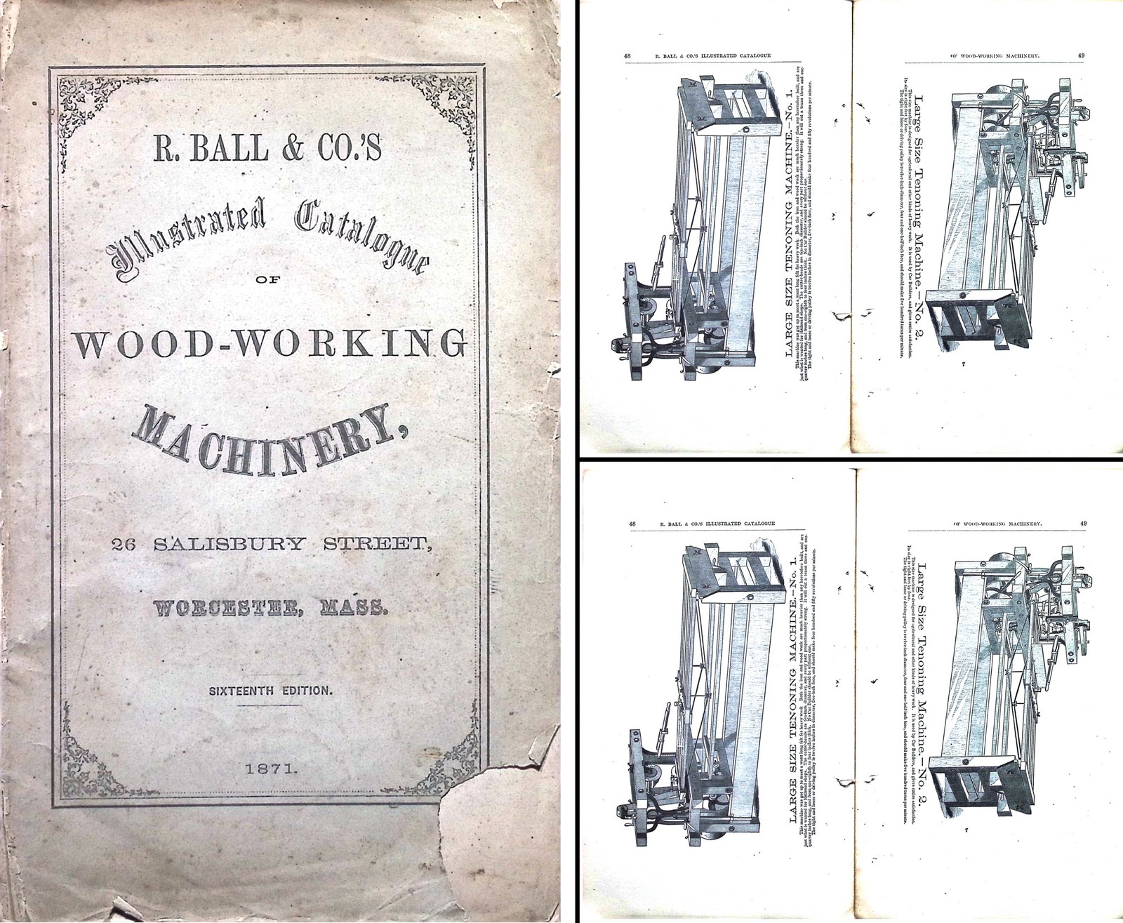 Orig. R. Hall & Co. 1871 Catalogue of Wood Working Machinery - mjdtoolparts Orig. R. Hall & Co. 1871 Catalogue of Wood Working Machinery - mjdtoolparts