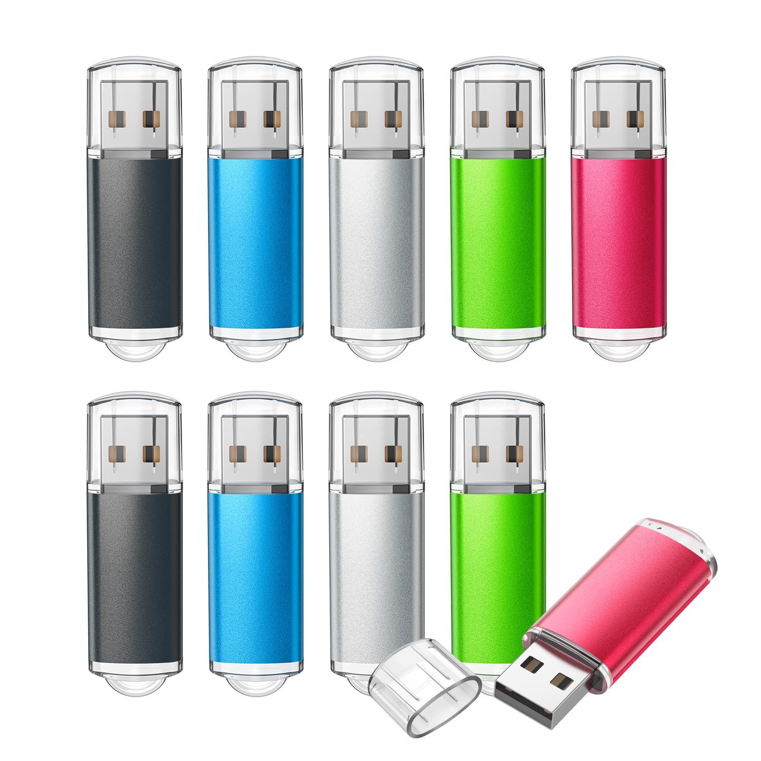 TOPESEL 16GB 10 Pack USB Flash Drive 2.0 Memory 16GB-2.0, 10 TOPESEL 16GB 10 Pack USB Flash Drive 2.0 Memory 16GB-2.0, 10