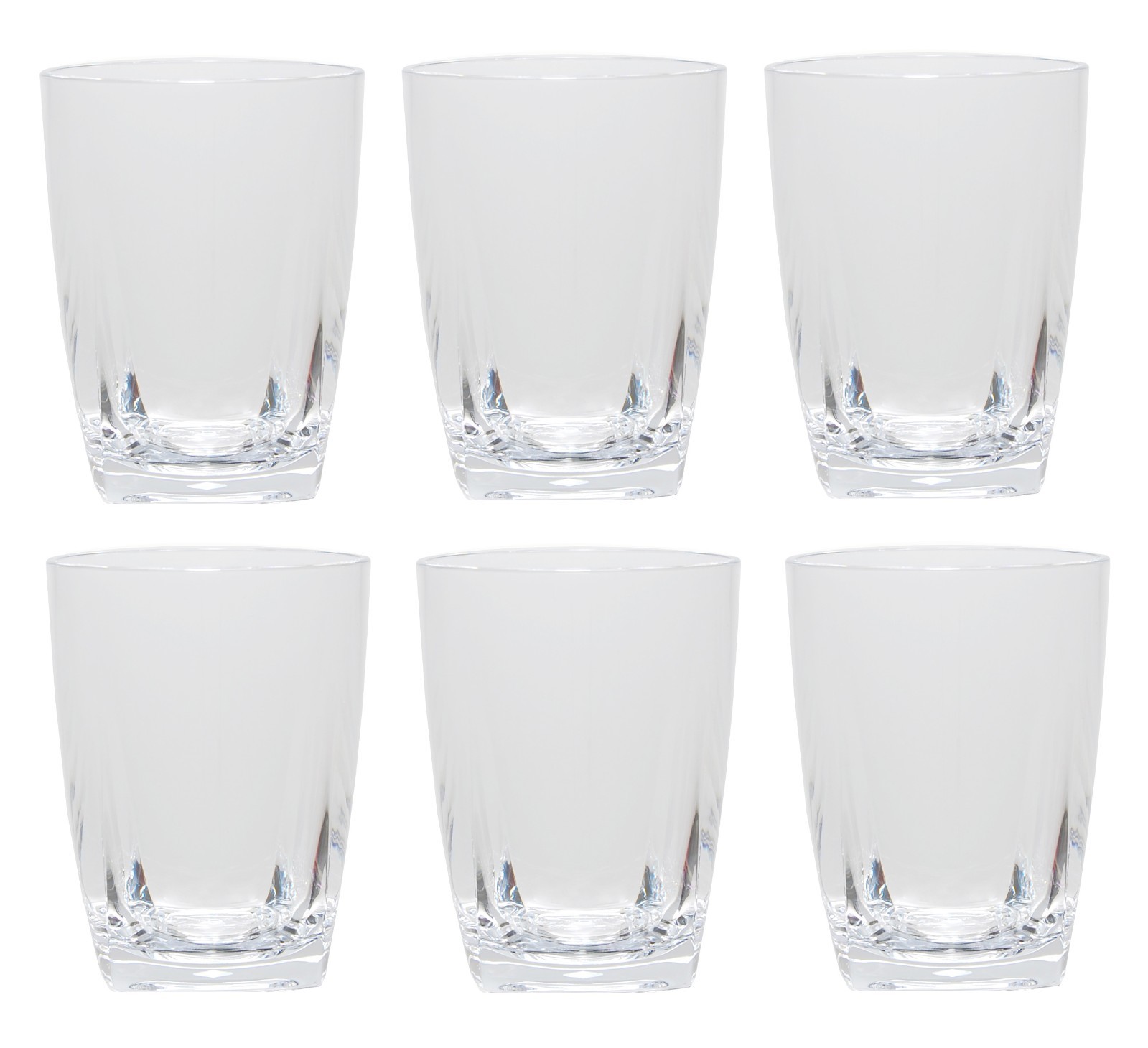 QG 16 oz Clear Acrylic Plastic Wine Glass Cup with Square Base Tumbler Se of 6 QG 16 oz Clear Acrylic Plastic Wine Glass Cup with Square Base Tumbler Se of 6