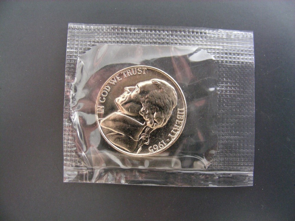 1965 Jefferson Nickel Special Mint Set (In Mint Cello) BU