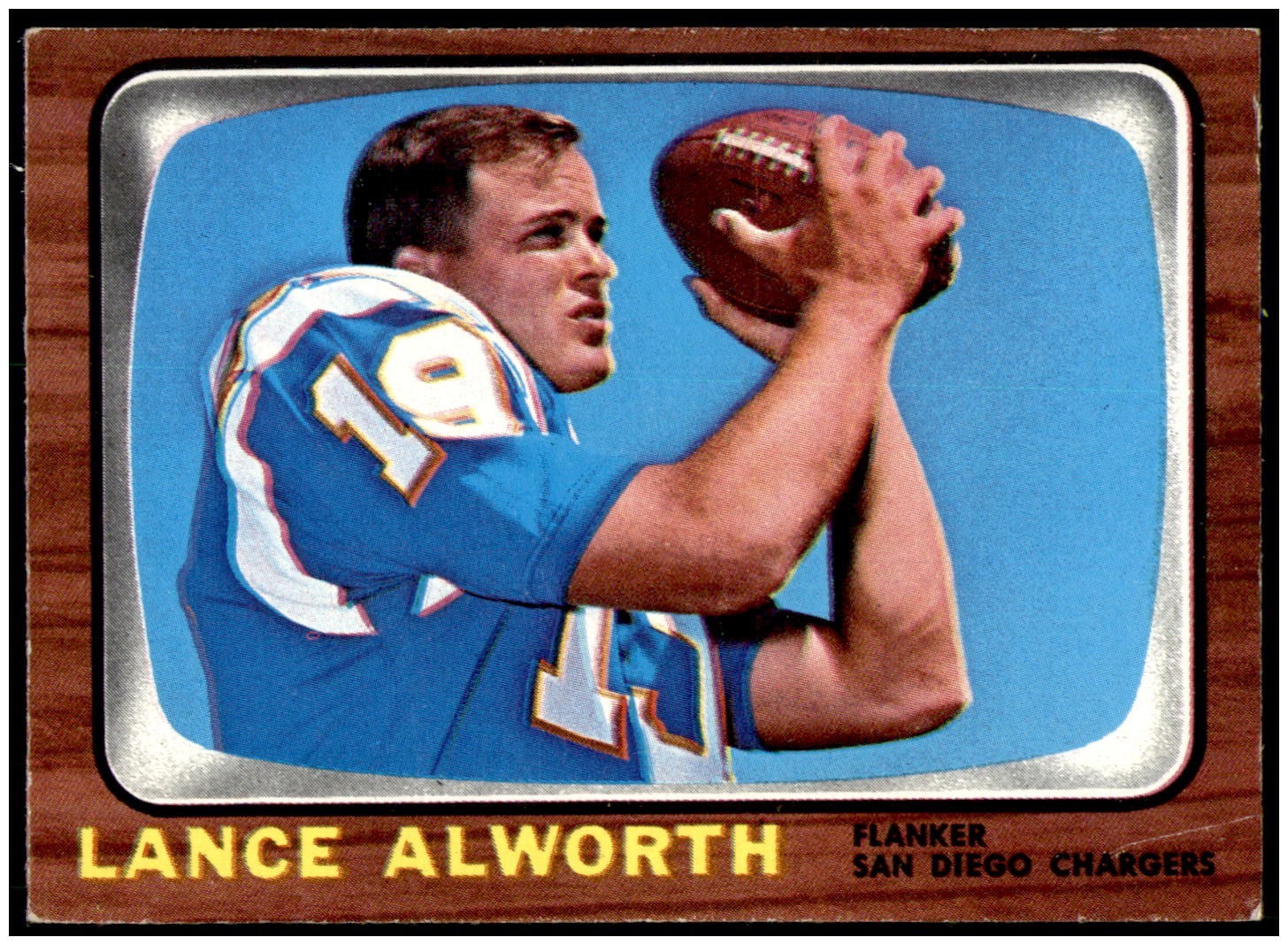 Lance Alworth 1966 Topps Football Card #119 VG/EX Chargers