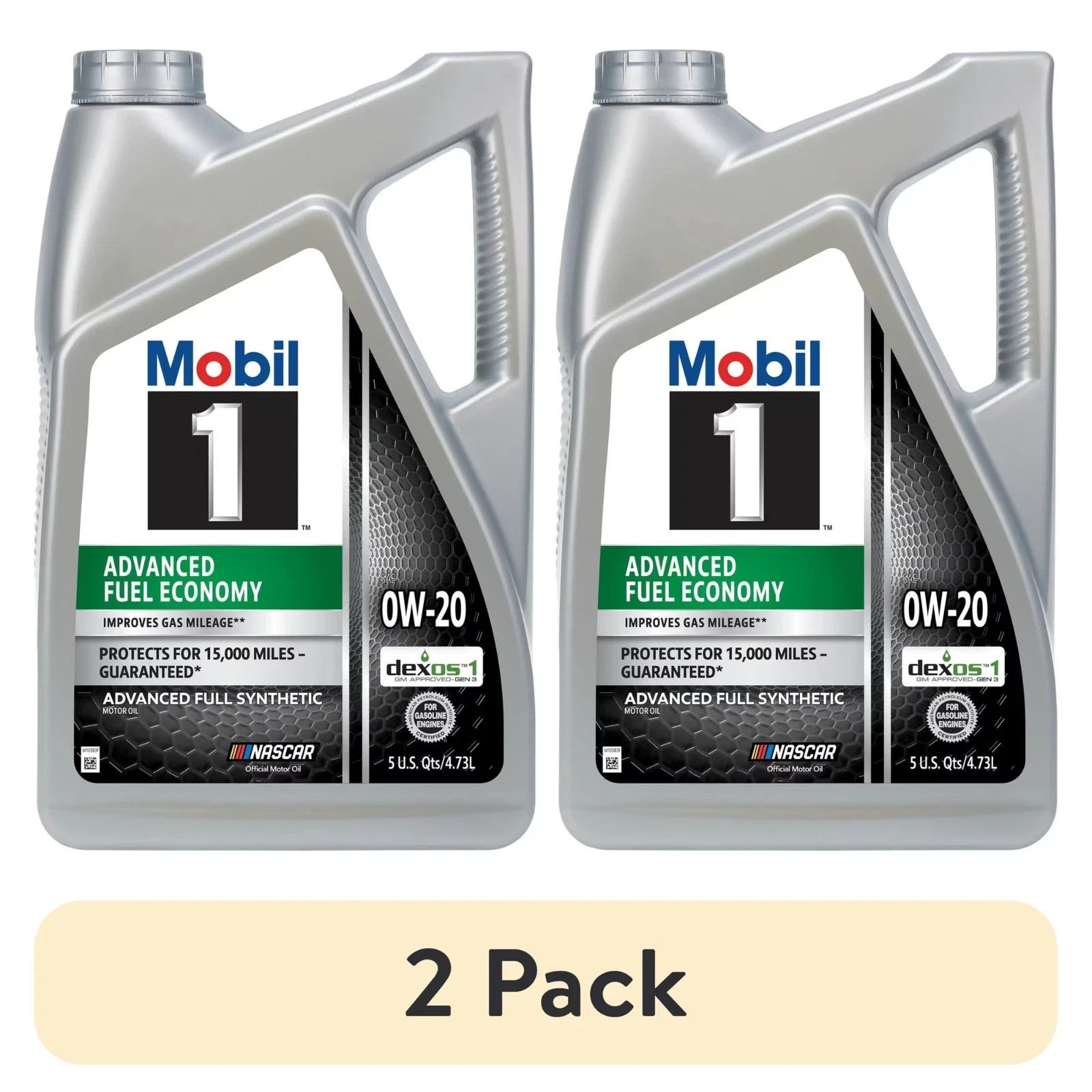 (2 pack) Mobil 1 Advanced Fuel Economy Full Synthetic Motor Oil 0W-20, 5 Quart (2 pack) Mobil 1 Advanced Fuel Economy Full Synthetic Motor Oil 0W-20, 5 Quart