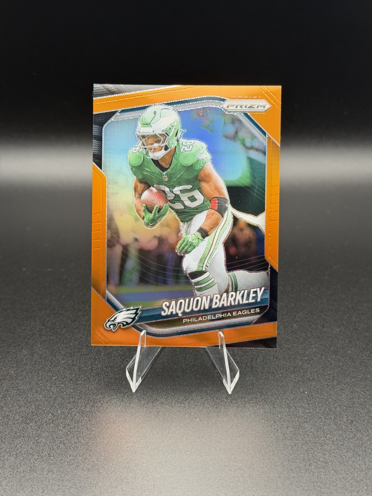 2025 Panini Prizm - Saquon Barkley #298 Orange Prizm /249