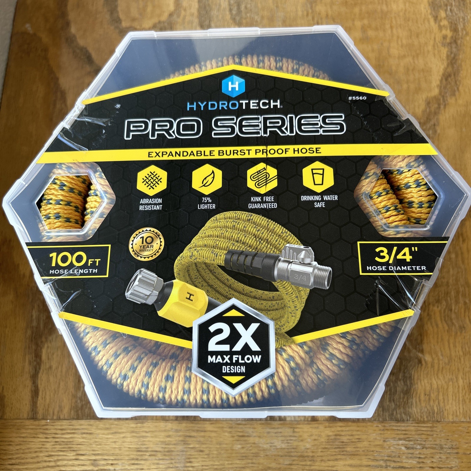 Hydrotech 5560 Pro Series 100 Ft 3/4” Expandable Burst Proof Hose RV Garden