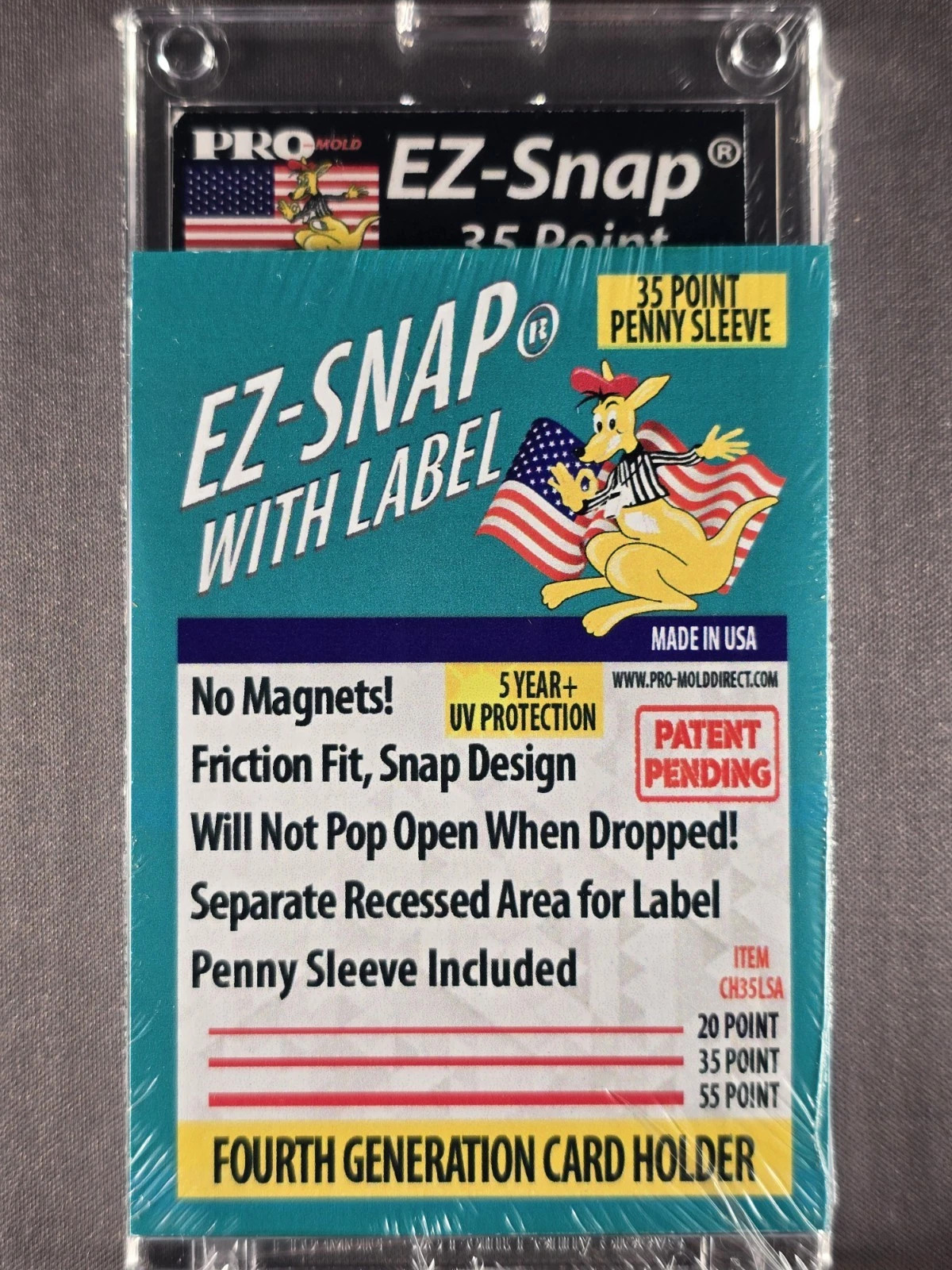 25x Pro-Mold CH35LSA 35pt 4th Gen EZ-Snap Holders w/ Label & Sleeve Full Box
