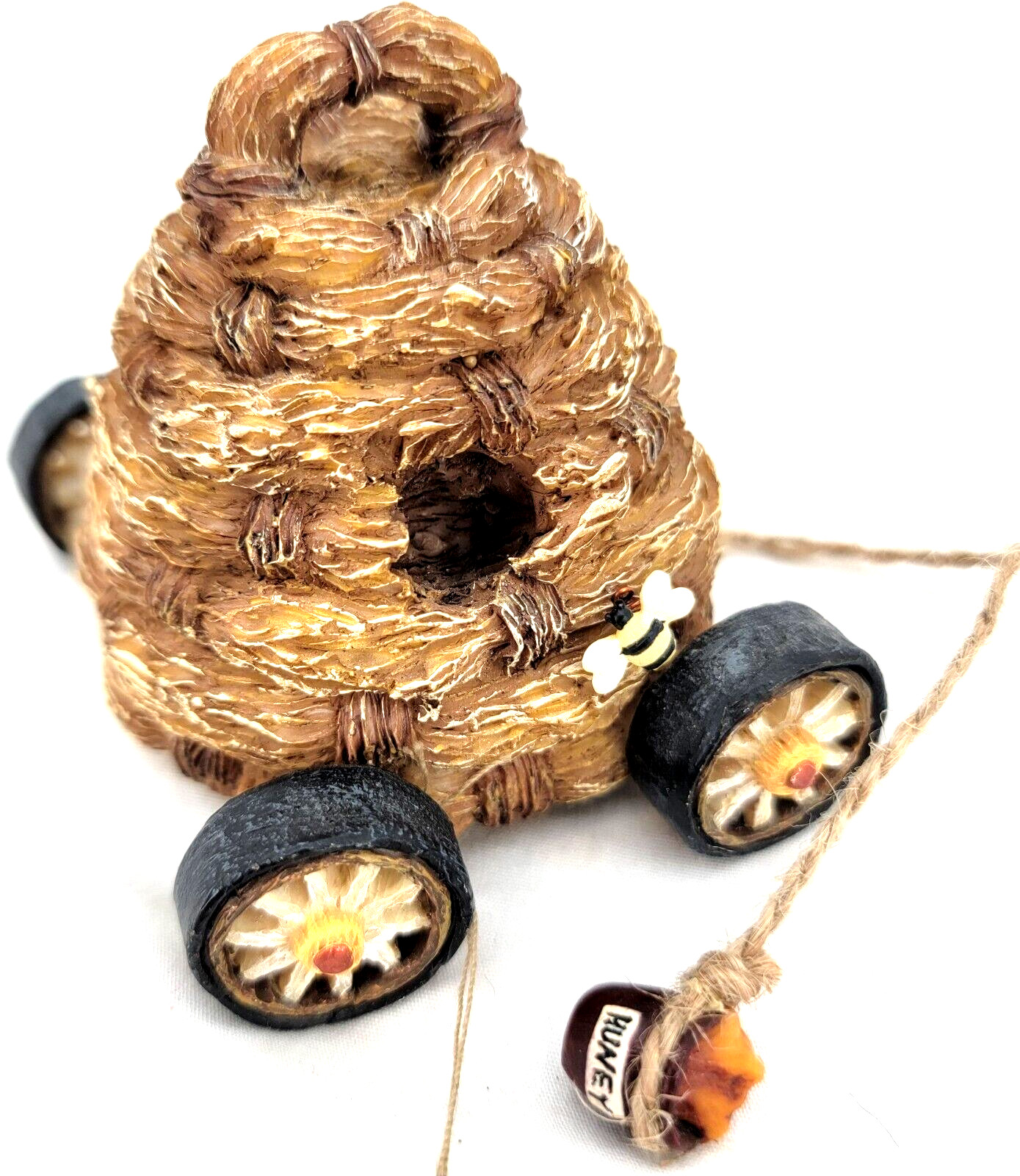 Boyds Bears Gen-yoo-wine 654252 Beezley Tug Along rolling Bee Hive 3\
