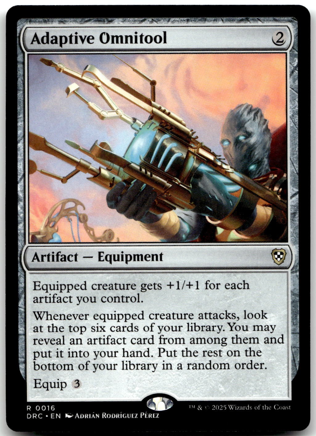 Adaptive Omnitool 16 Rare Commander: Aetherdrift Magic: The Gathering Near Mint Adaptive Omnitool 16 Rare Commander: Aetherdrift Magic: The Gathering Near Mint