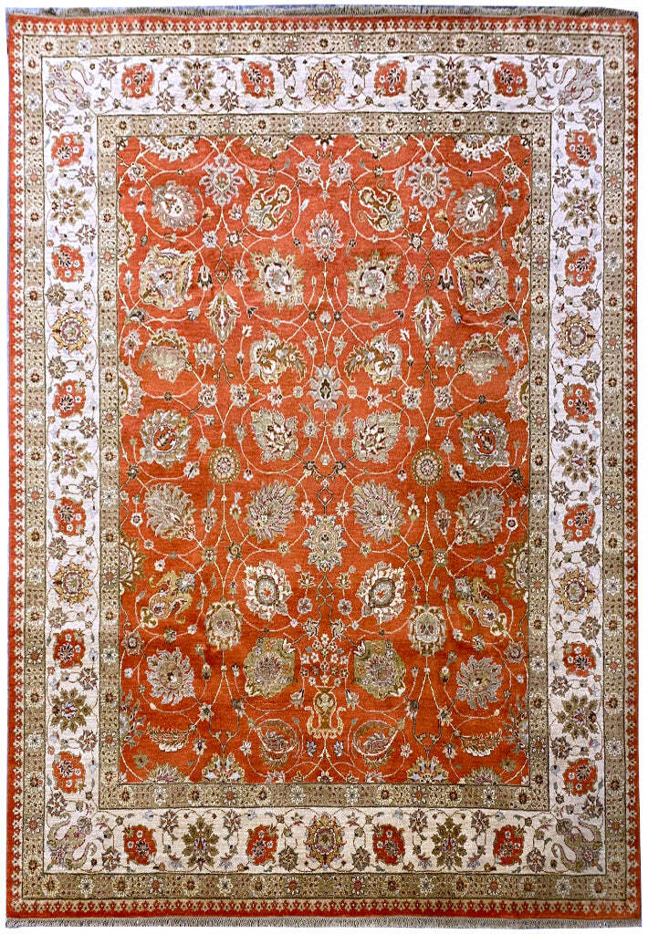 8x10\' Fine Quality Agra Ziglar Rug CORAL # F-6475