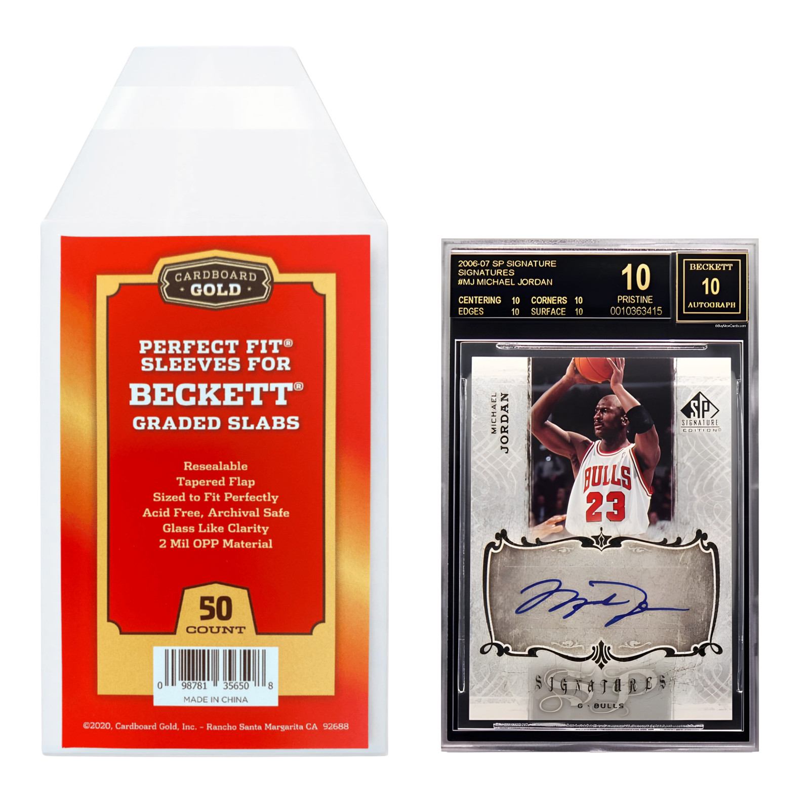 2500ct Perfect Fit Graded Card Sleeves - Beckett Size