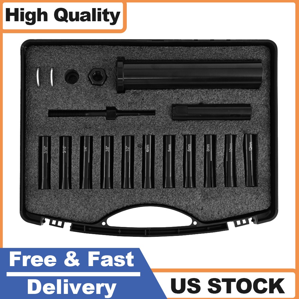 18pcs 95400 in-Line Dowel Pin Puller Master Set Includes Both SAE&Metric Collets