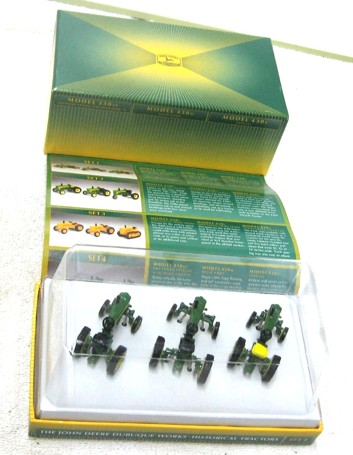1994 ERTL JOHN DEERE 1/64 TRACTOR DUBUQUE WORKS 330SS 430H 430V FARM TOY NEW 1994 ERTL JOHN DEERE 1/64 TRACTOR DUBUQUE WORKS 330SS 430H 430V FARM TOY NEW