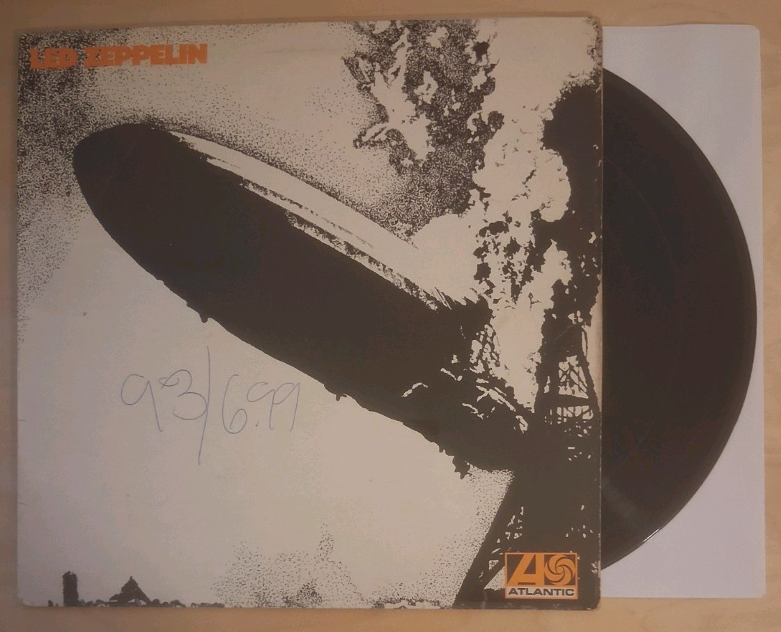 1969 Led Zeppelin 1 Vinyl LP UK Pressing K 40031 Vinyl Record RL Side 1 LP