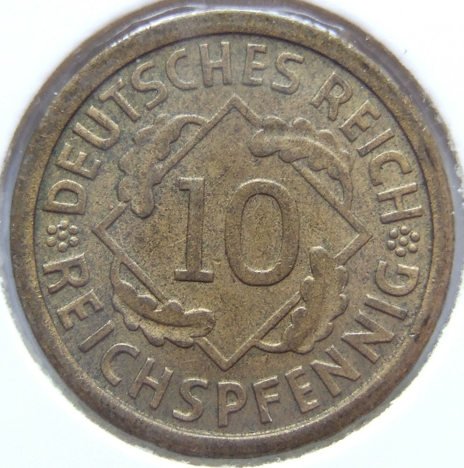 Coin Deutsches Reich Weimar Republic 10 Reichspfennig 1929 J In Extremely Fine