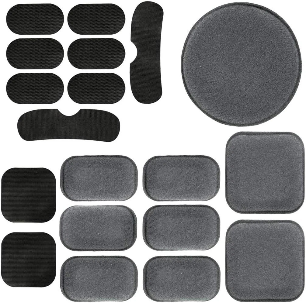 9Pcs Universal Helmet Replacement Foam Pads Kit Hook Loop Circles FAST MICH ACH