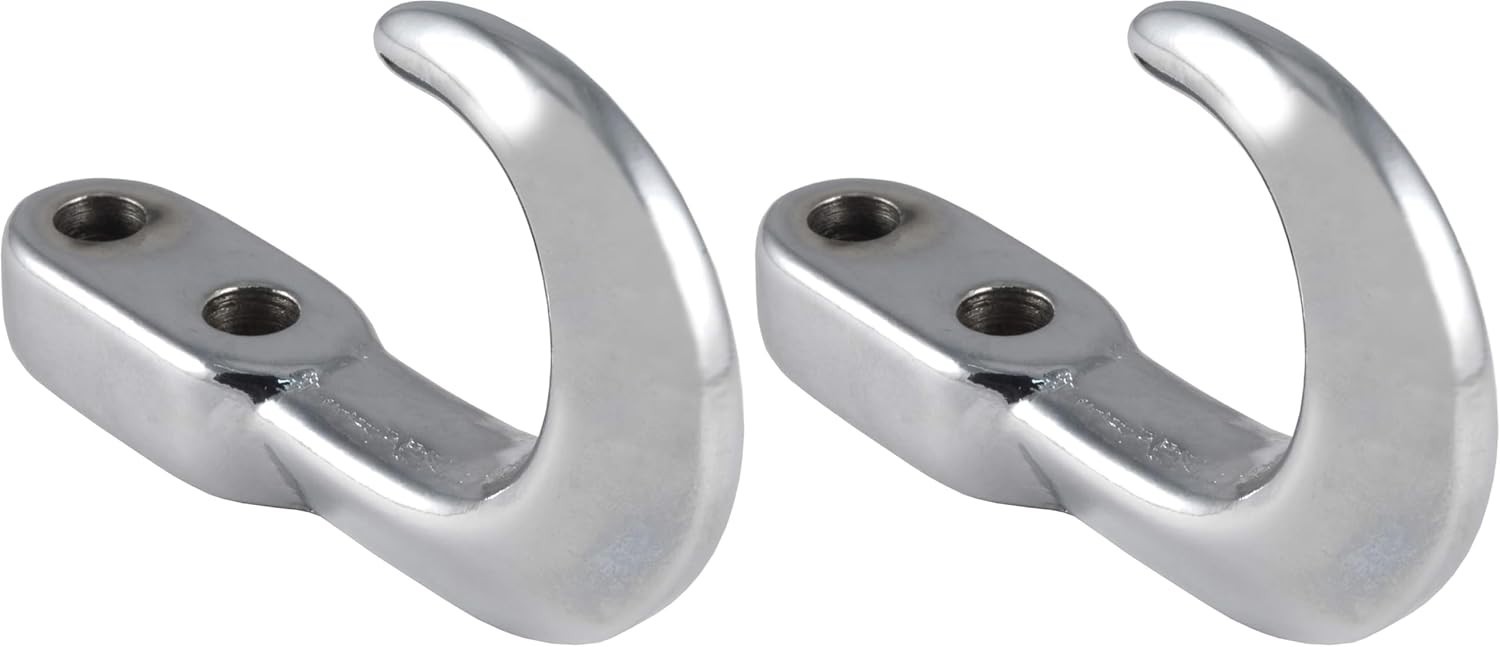 22420 Chrome Steel Tow Hook, 10,000 Lbs Capacity (Pack of 2)
