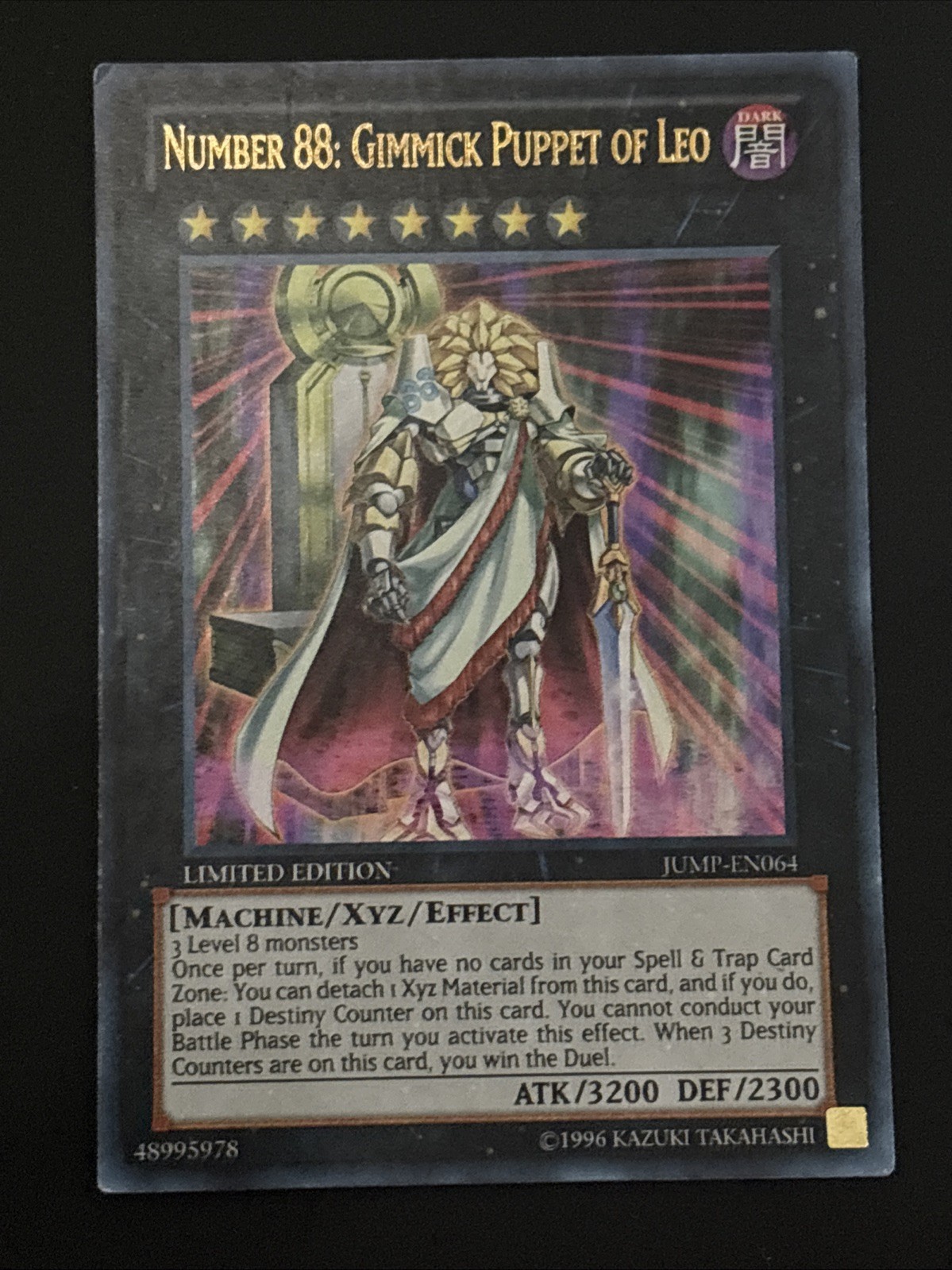 Number 88: Gimmick Puppet of Leo JUMP-EN064 Shonen Jump Limited Ultra Rare LP Number 88: Gimmick Puppet of Leo JUMP-EN064 Shonen Jump Limited Ultra Rare LP